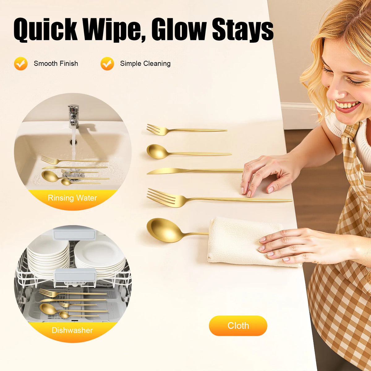 Stainless Steel Flatware Set Heavy Duty For Weddings And Buffets