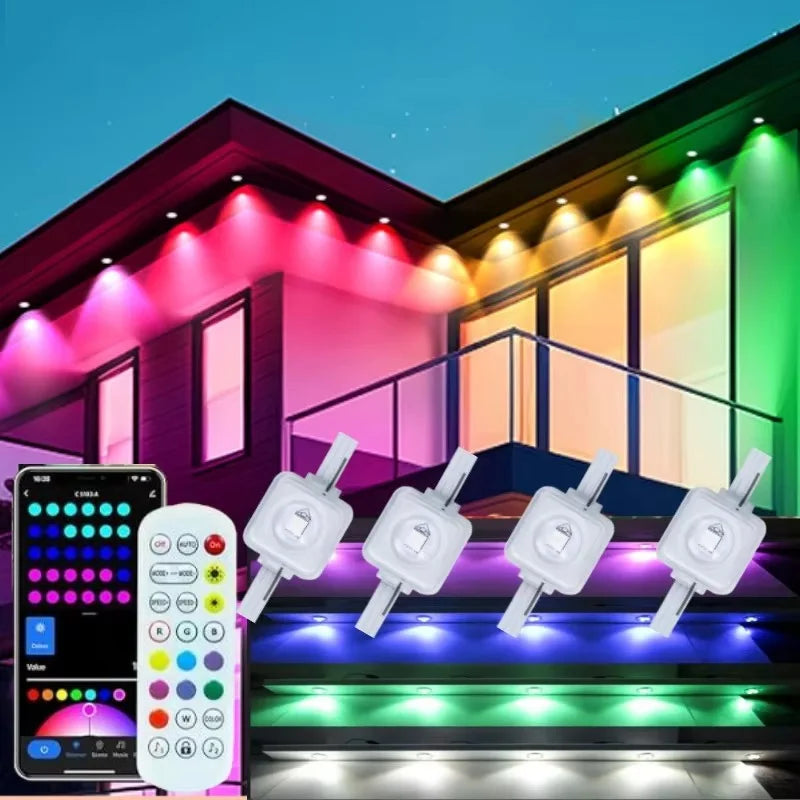 MIMIRGB Smart Outdoor LED String Lights IP67 With App Control Music Sync