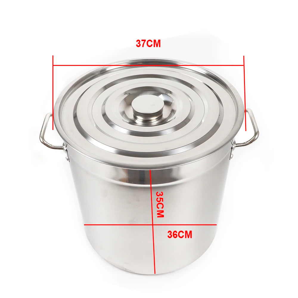 Stainless Steel Multipurpose Stock Pot With Lid For Home Use
