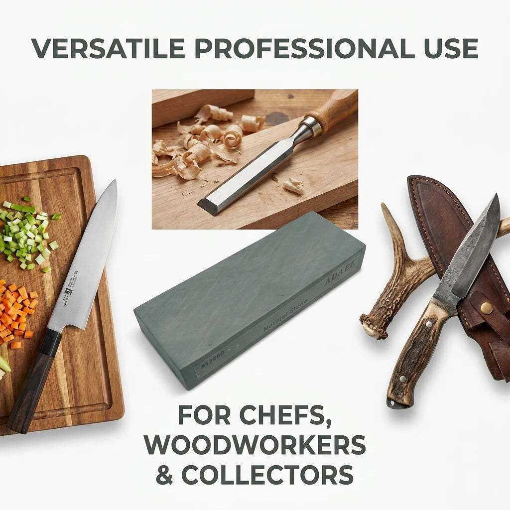 ADAEE 12000 Grit Natural Whetstone Sharpening Stone For Kitchen Knives