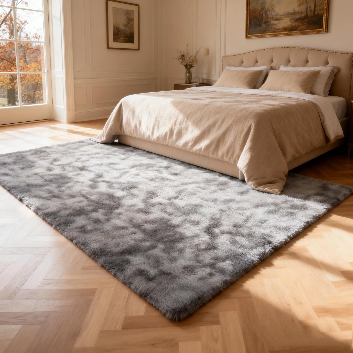 Ultra Soft Shag Rug For Living Room And Bedroom Decor