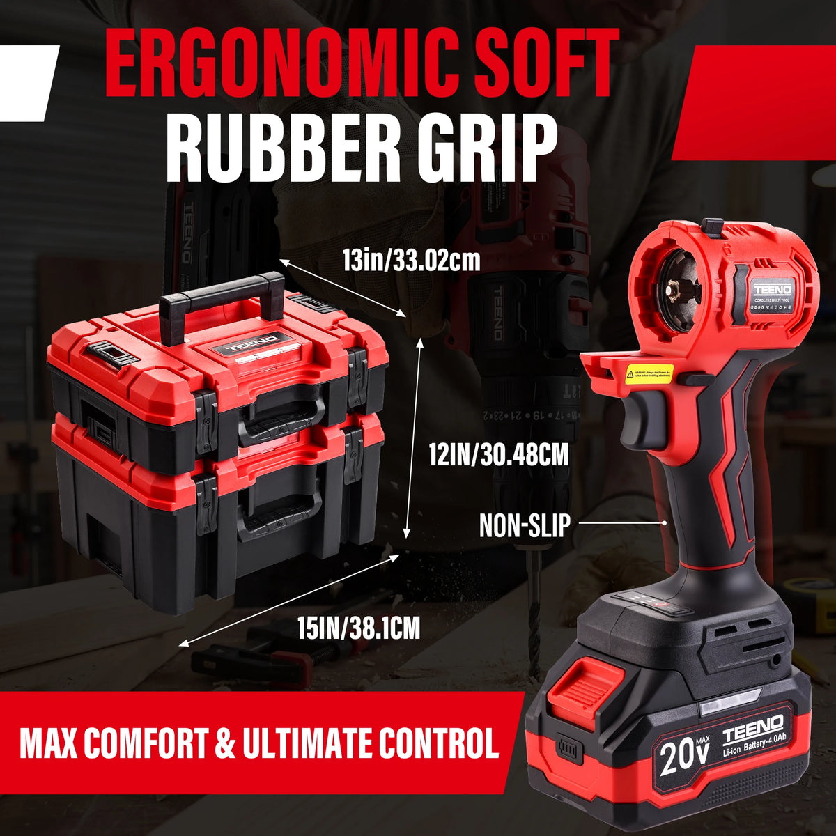 20V MAX Brushless Power Tool Combo Kit 9-in-1 Multi-Tool Set