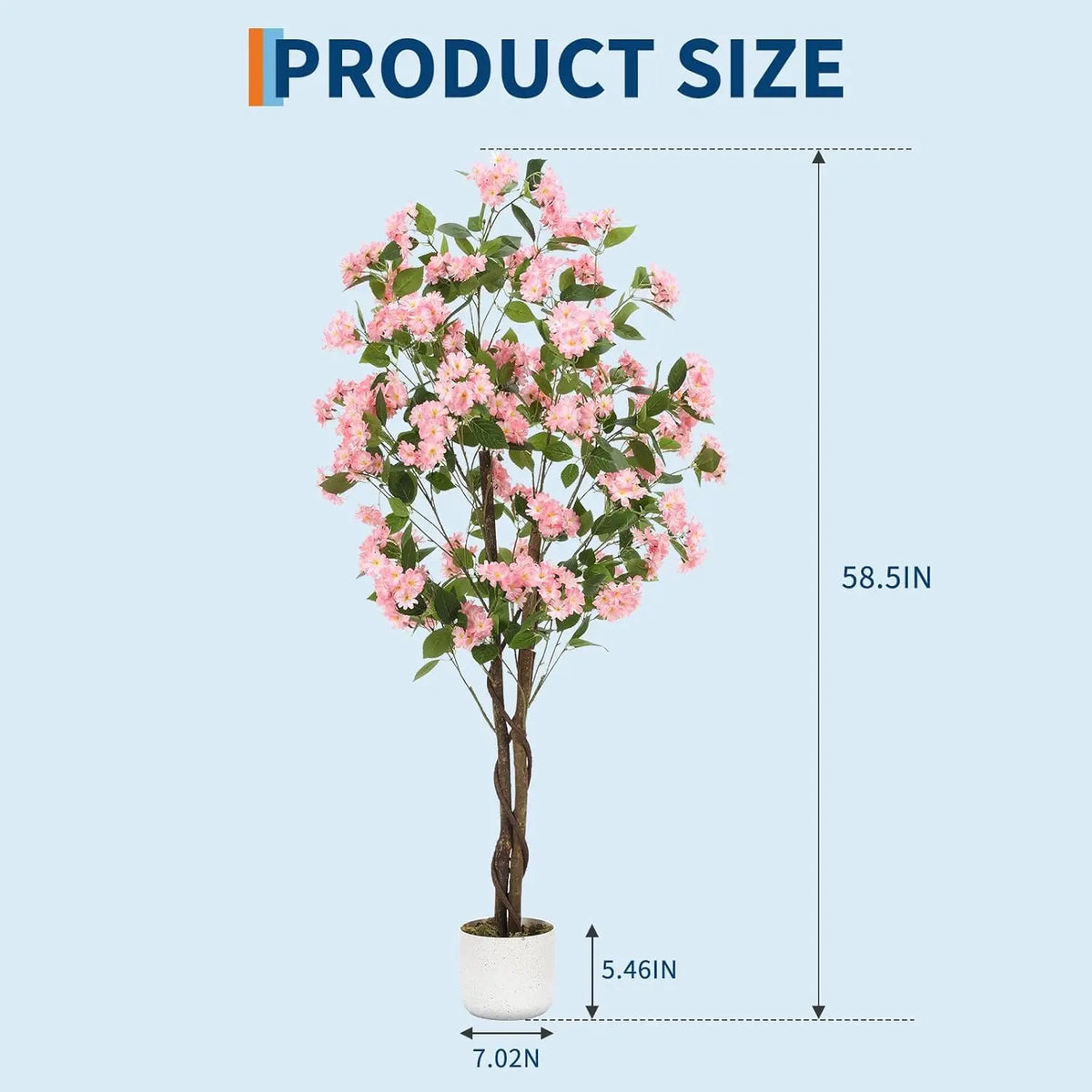 HiMISS Artificial Osmanthus Tree In Potted Planter For Home Decor