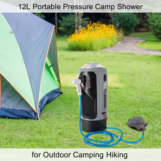 Bymaocar Portable Solar Heated Camp Shower With Hose