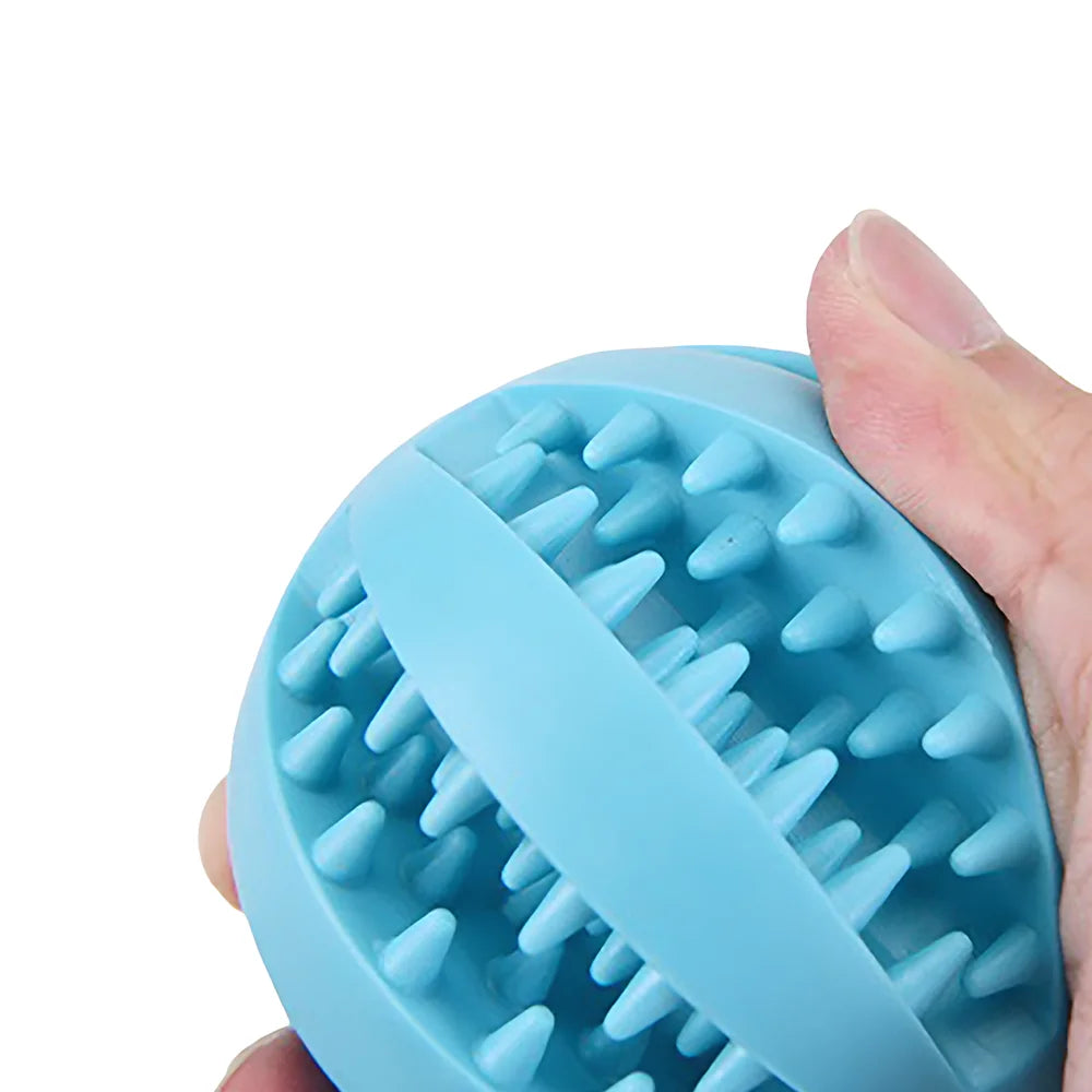 Interactive Rubber Puzzle Ball Treat Dispenser Toy For Dogs