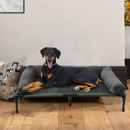 Bingopaw Elevated Pet Lounger Breathable Dog Bed Cooling Surface