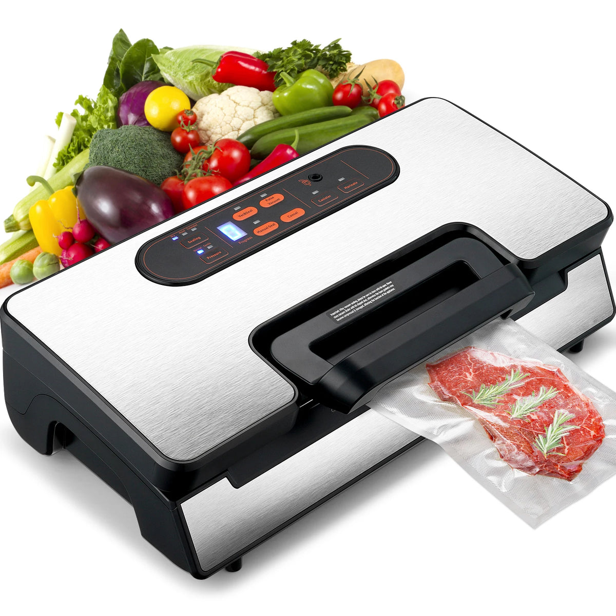 SucceBuy Vacuum Sealer Machine 130W 90Kpa With Free Vacuum Bags