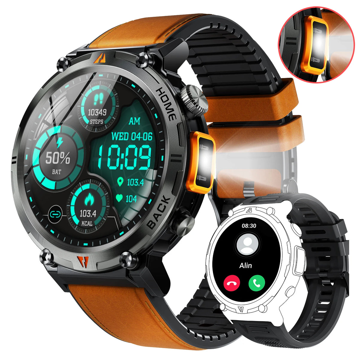 EIGIIS KE3 Smartwatch With Health Monitor And Full Touch Screen